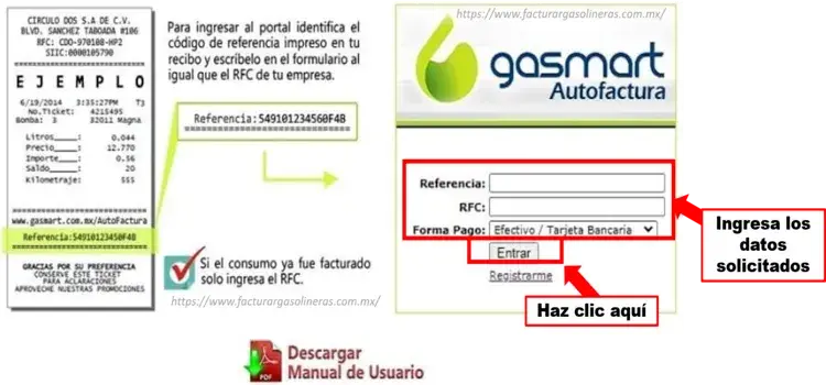 datos factura electrónica Gasmart